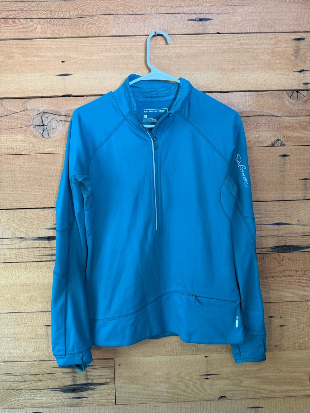 Salomon Blue Quarter-Zip Active Pullover